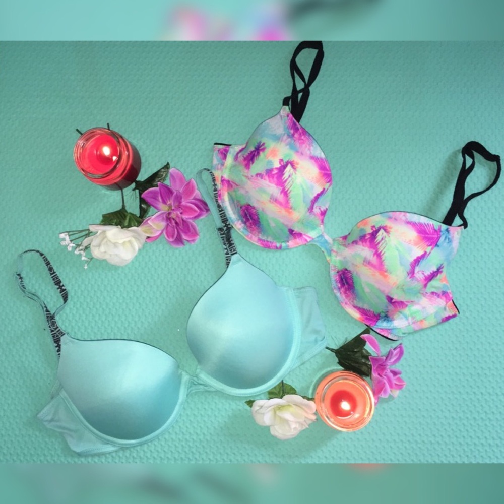 (Bottom Left)👙PINK Demi-Buste Bra
